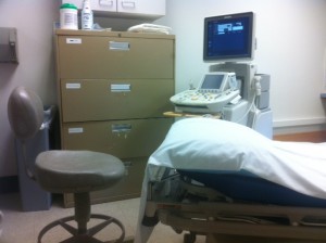 Carotid duplex patient positioning